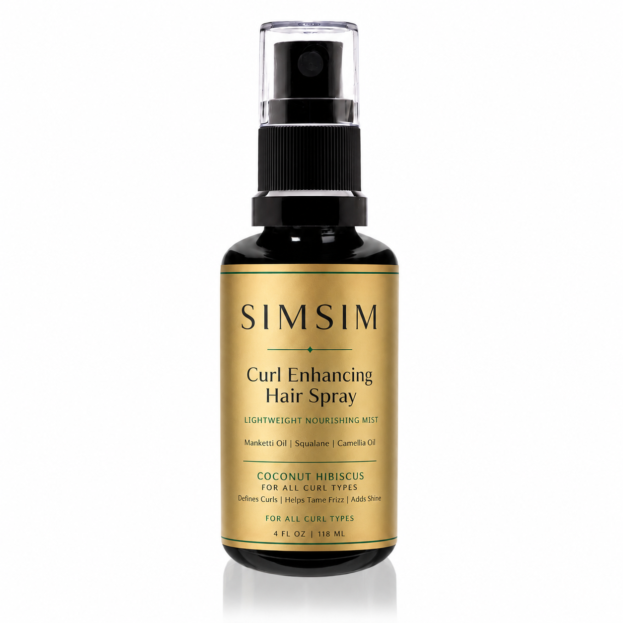 SIMSIM Curl Enhancing Hair Spray – Lightweight Nourishing Mist with Squalane, Amla Oil, Karanja Seed Oil & Shea Butter – For All Curl Types